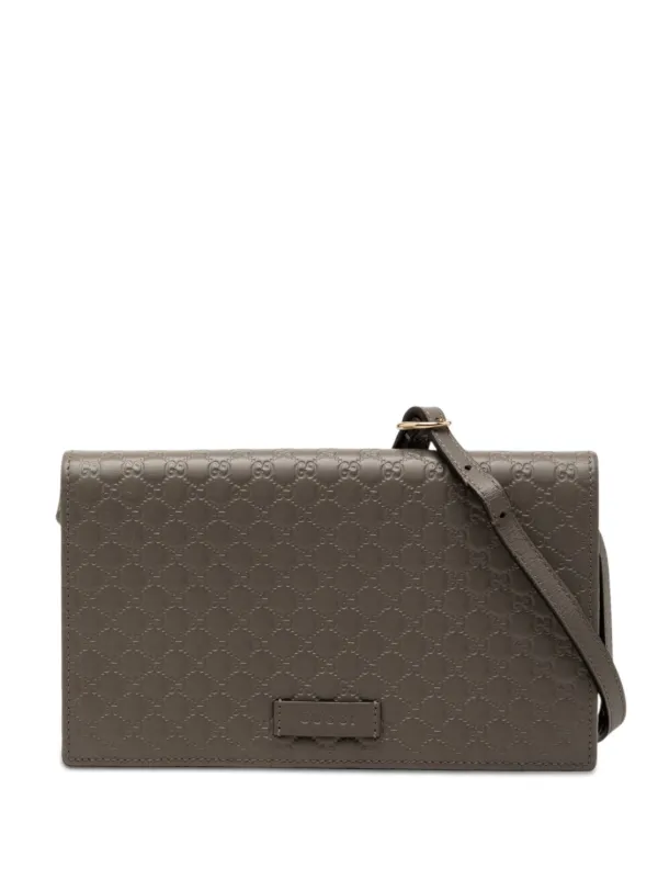 Gucci Pre-Owned 2000-2015 マイクログッチシマ ウォレットオン 