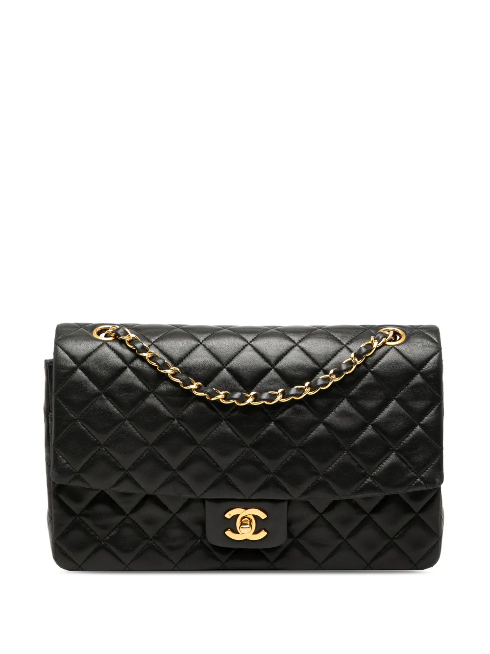 CHANEL Pre-Owned 1989-1991 CC Quilted Lambskin Single Flap shoulder bag - Nero
