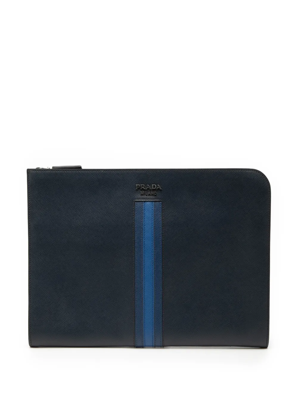 Prada Pre-Owned 2000-2026 Saffiano Lux Clutch - Blau