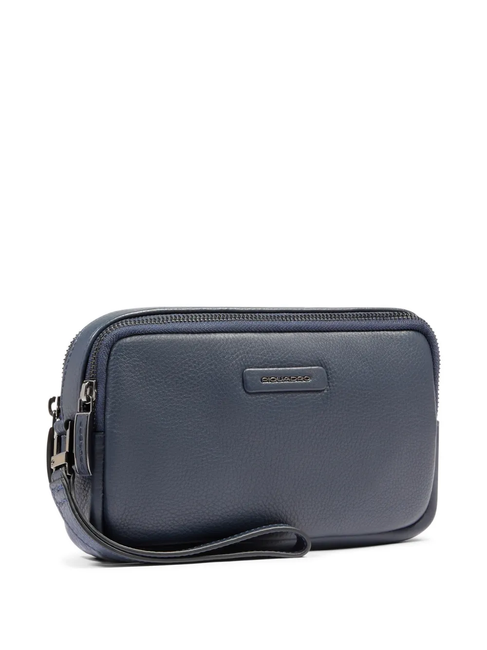 PIQUADRO Leren clutch Blauw
