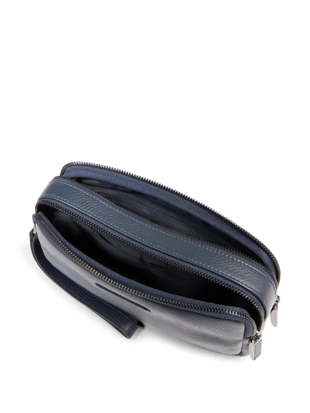 PIQUADRO Leren clutch Blauw