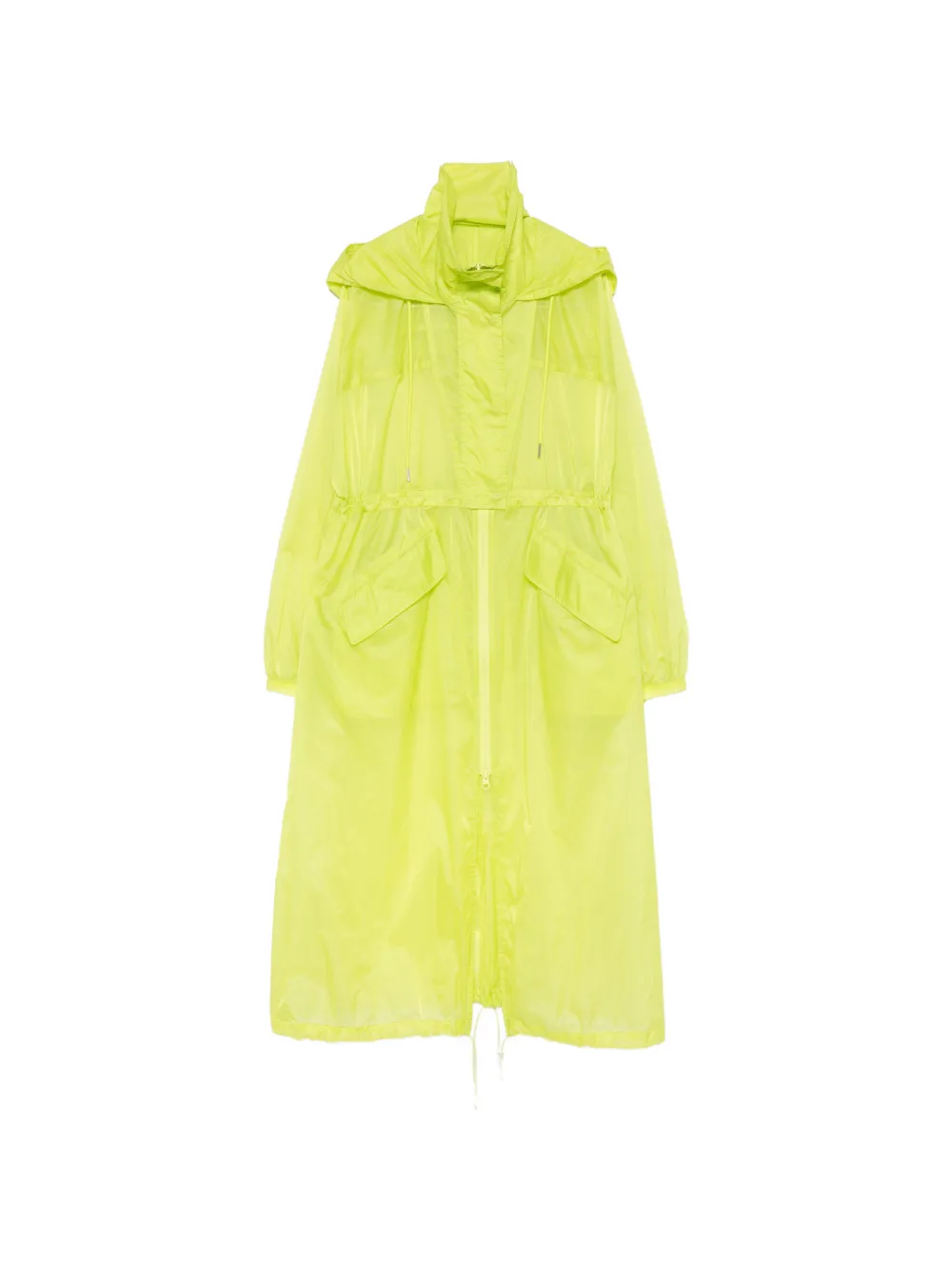 Patrizia Pepe drawstring hooded dress - Gelb