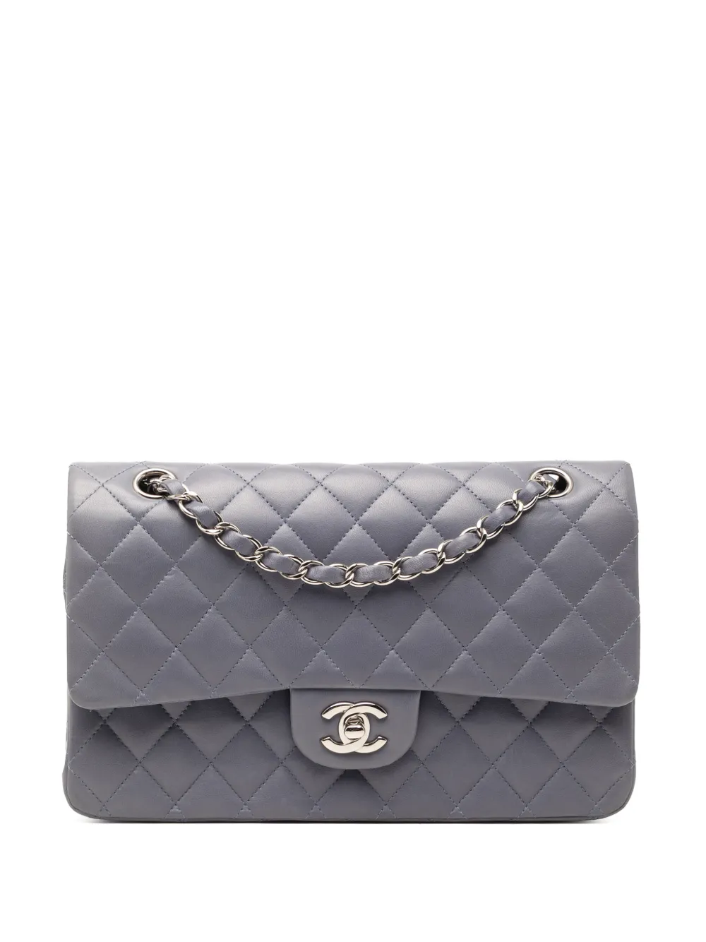 CHANEL Pre-Owned 2012 Medium Classic Lambskin Double Flap shoulder bag - Purple