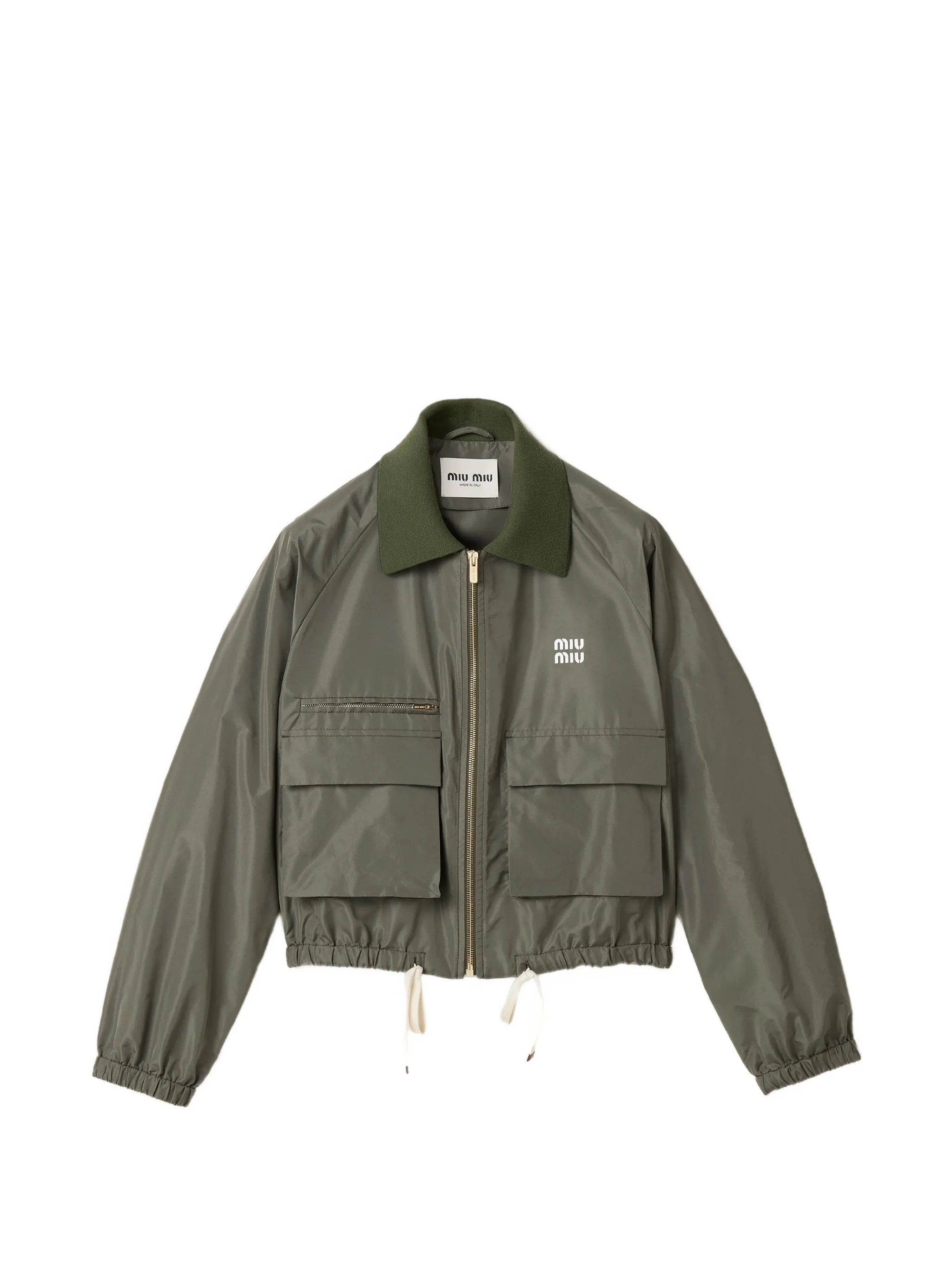 Miu Miu technical fabric blouson jacket