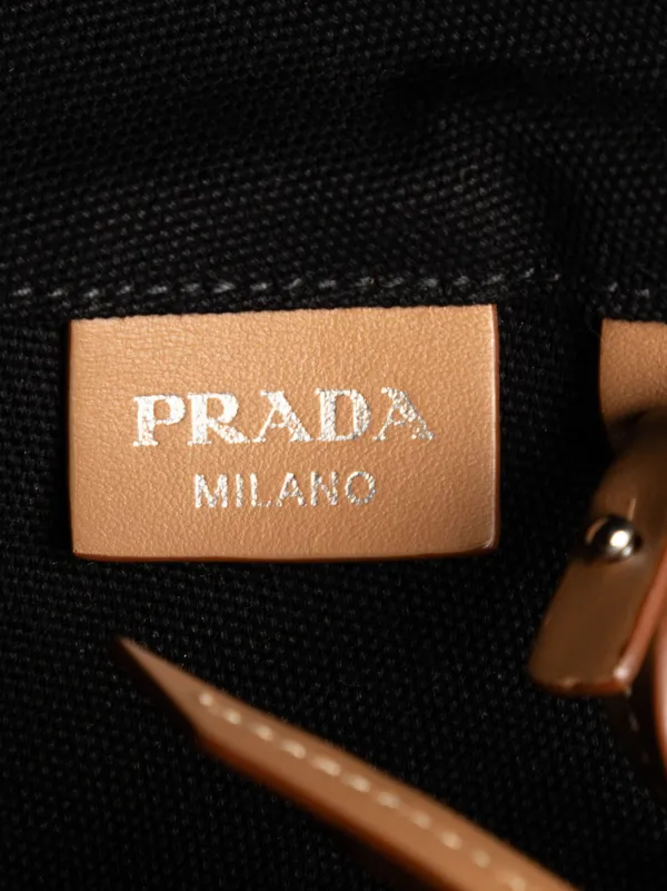 Prada Pre-Owned 2013-2026 Canvas Canapa Logo Satchel | Black