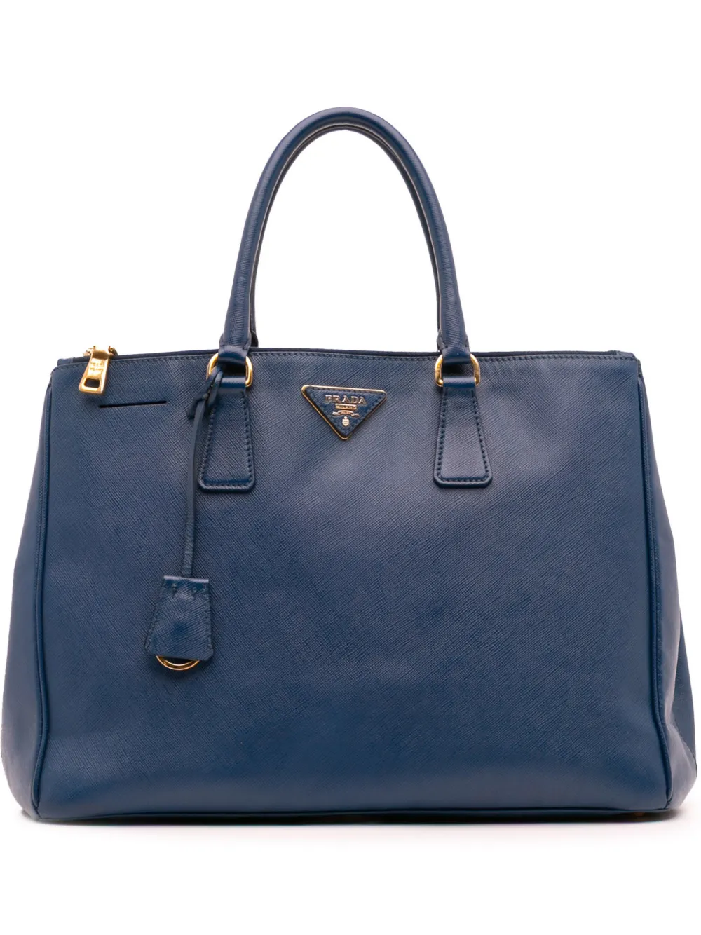 Prada Pre-Owned 2010-2025 Large Saffiano Lux Galleria Double Zip tote bag - Blau