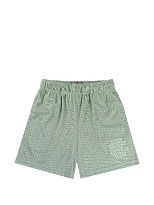 ERIC EMANUEL x Interscope Records logo-print Mesh Shorts | Grey