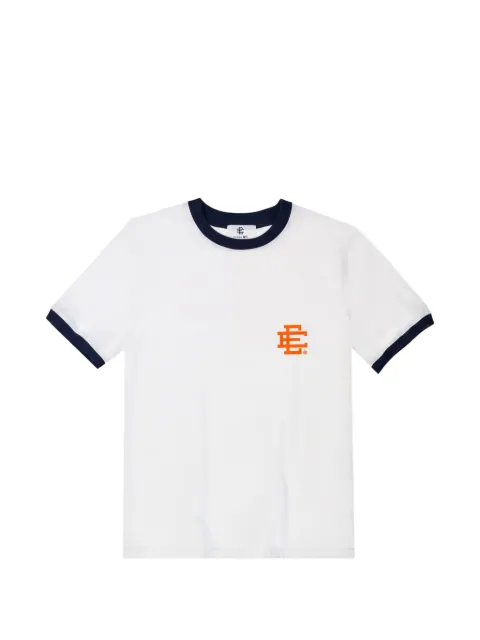 ERIC EMANUEL logo-print ringer T-shirt