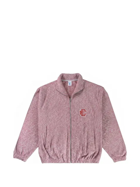 ERIC EMANUEL bouclé logo-embroidered sweatshirt