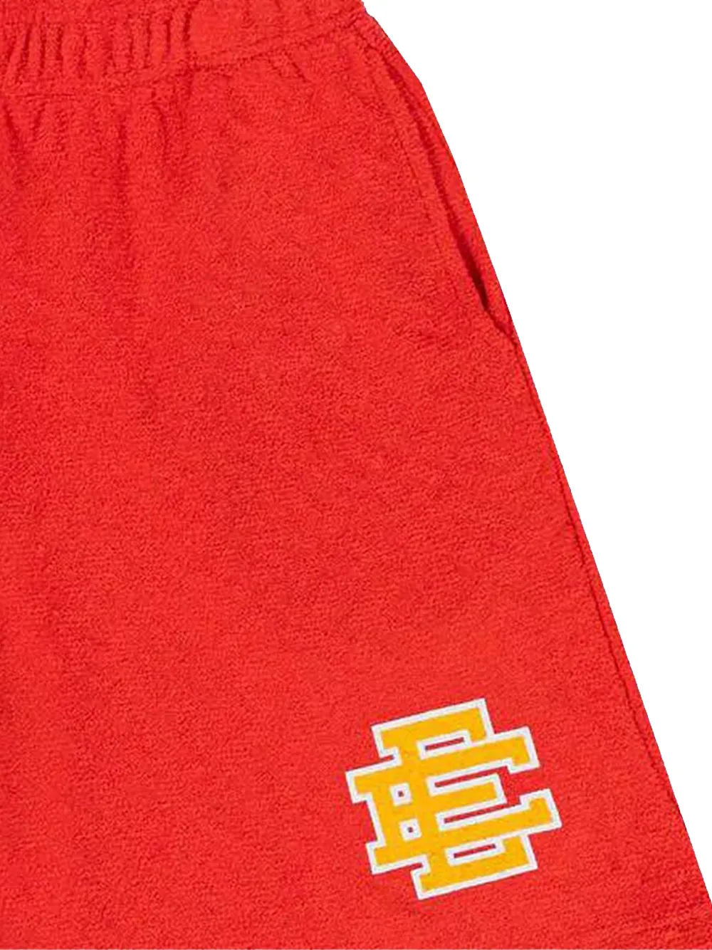 ERIC EMANUEL EE shorts met bouclé-effect Rood