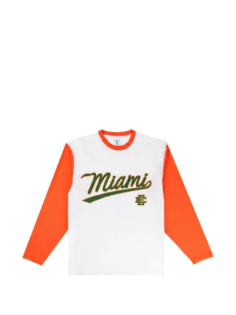ERIC EMANUEL logo-print long-sleeve T-shirt