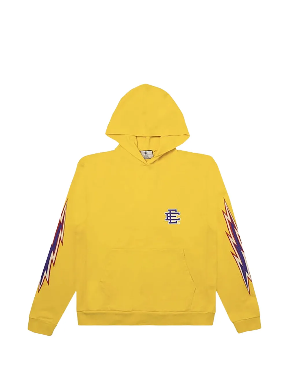ERIC EMANUEL logo-print lightning-bolt hoodie - Gelb
