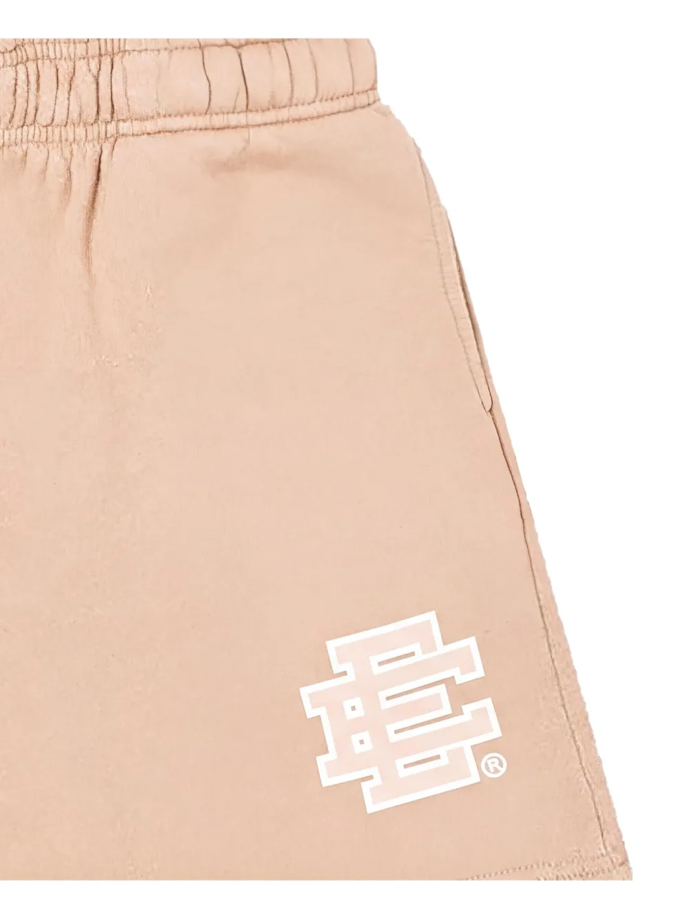 ERIC EMANUEL Joggingshorts met logoprint Beige