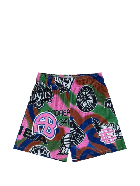 ERIC EMANUEL EE logo-detail multi-print shorts