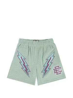 ERIC EMANUEL x Interscope Records logo-print Mesh Shorts | Grey