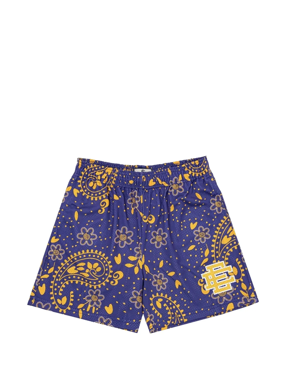 ERIC EMANUEL paisley-print mesh shorts - Violett