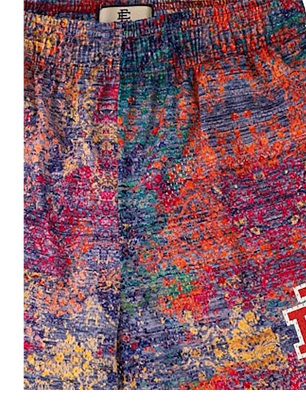 ERIC EMANUEL EE Rug shorts met logoprint Rood