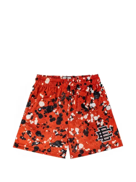 ERIC EMANUEL EE Basic paint-splatter shorts