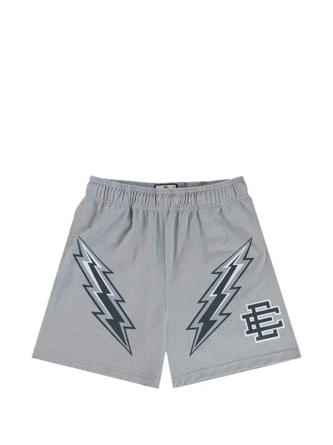 ERIC EMANUEL Maryland lightning bolt-print mesh shorts