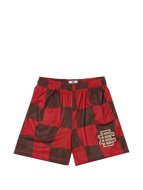 ERIC EMANUEL wavy-check shorts