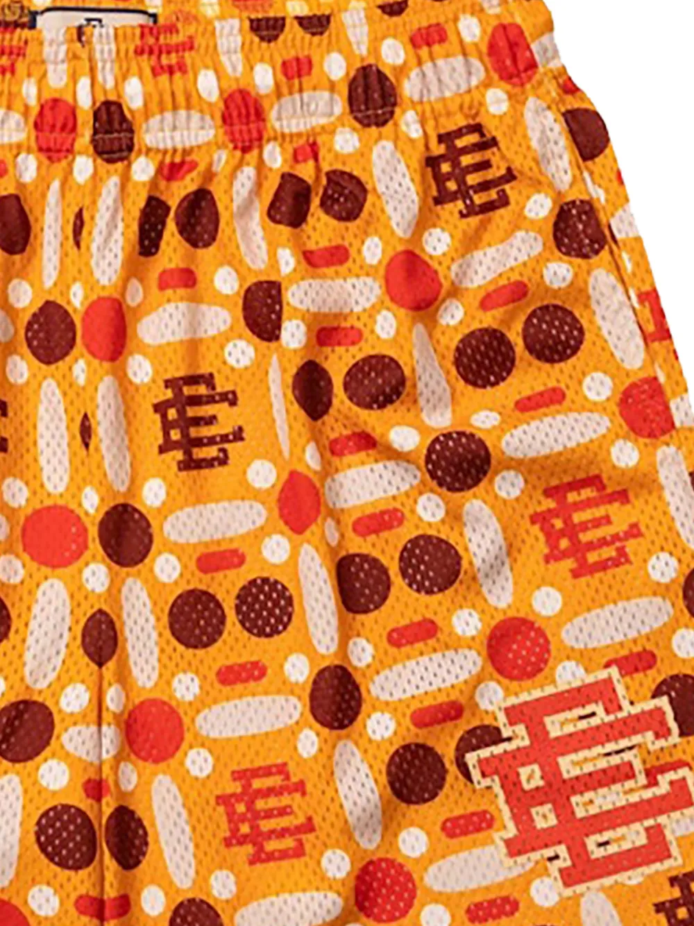 ERIC EMANUEL Shorts met logoprint Oranje