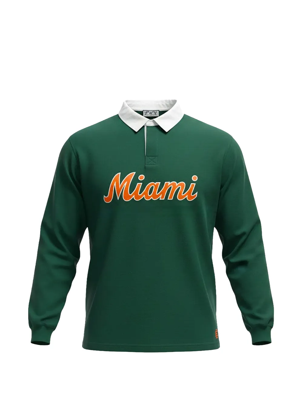 ERIC EMANUEL Miami long-sleeve polo shirt - Grün