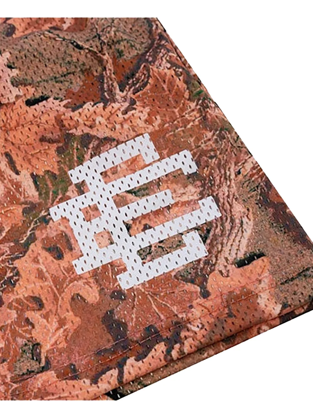 ERIC EMANUEL EE logoprint shorts met bladerprint Oranje