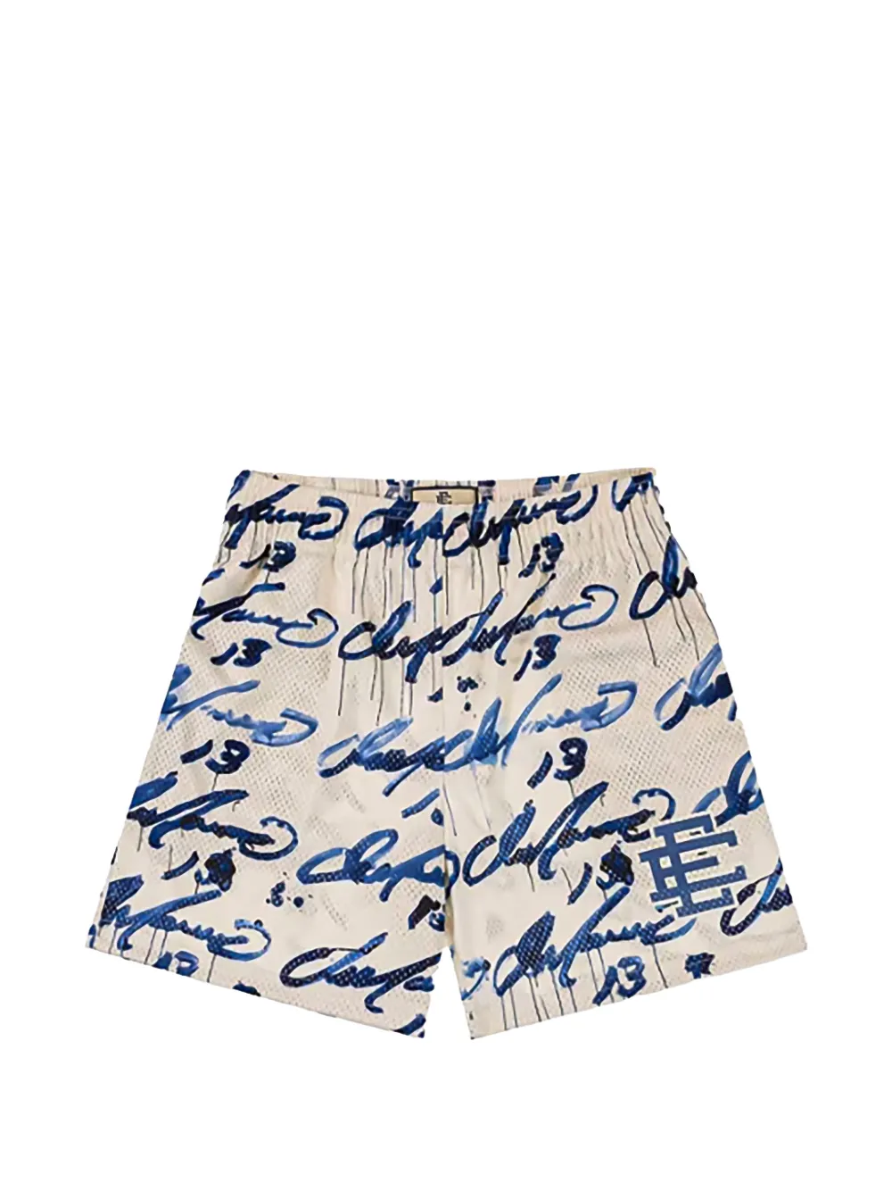 ERIC EMANUEL Tyrrell Winston graffiti-print shorts - Bianco