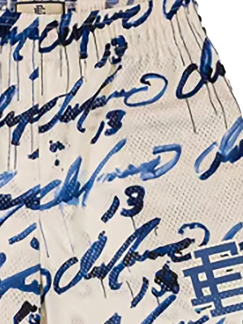 ERIC EMANUEL Tyrrell Winston shorts met graffiti-print Wit