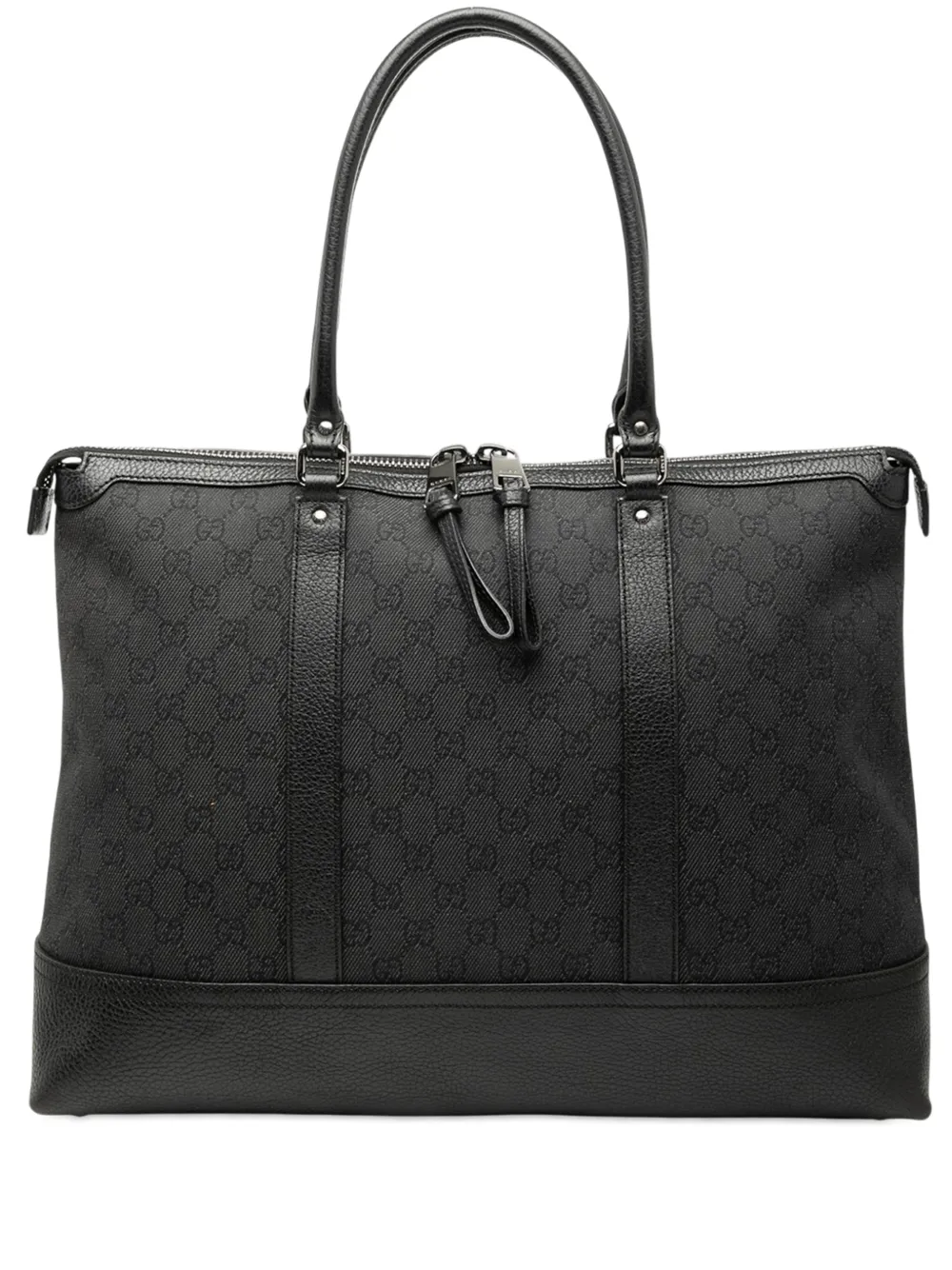 Gucci Pre-Owned 2000-2015 GG Denim tote bag - Nero