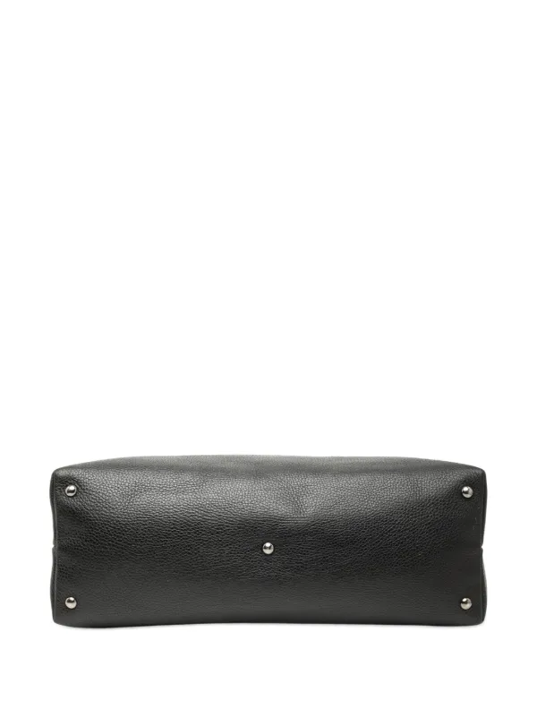 GUCCI ブラック デニム トートバッグ Gucci Pre-Owned 2000-2015 GG デニム トートバッグ | ブラック