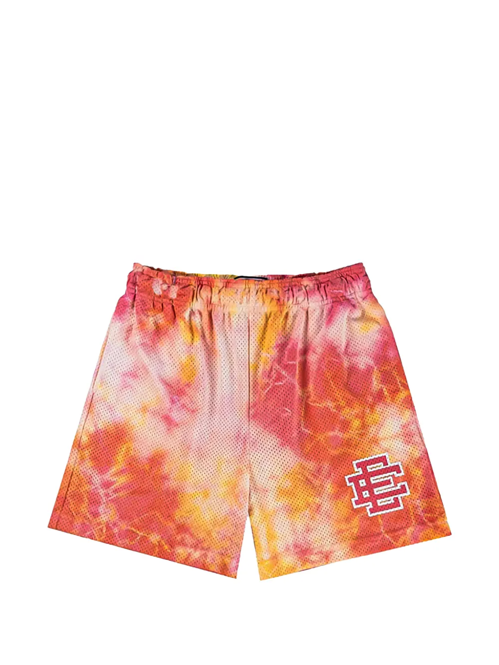ERIC EMANUEL EE logo-print tie-dye mesh shorts - Rosa