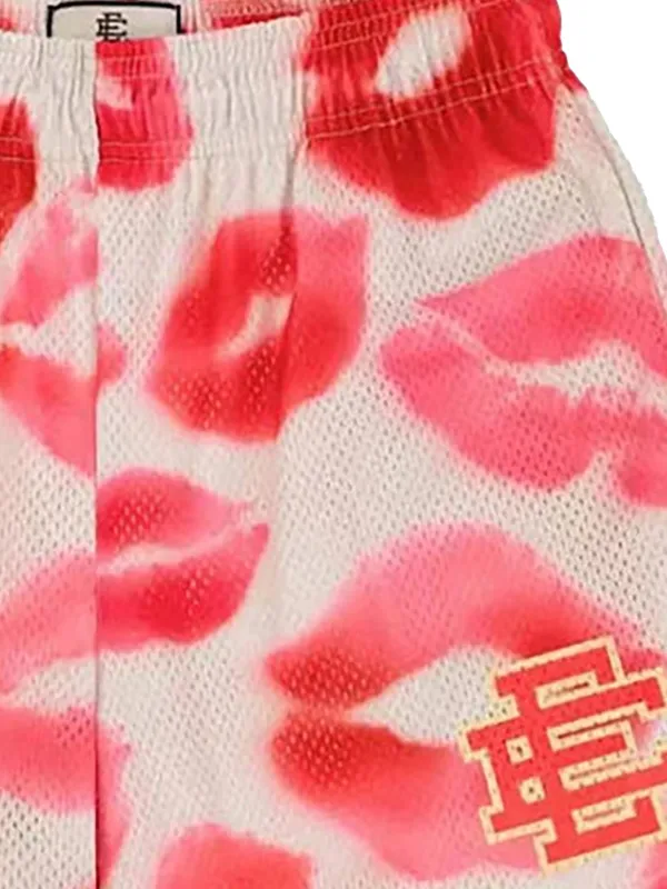 ERIC EMANUEL lip-print Mesh Shorts | White | FARFETCH JO
