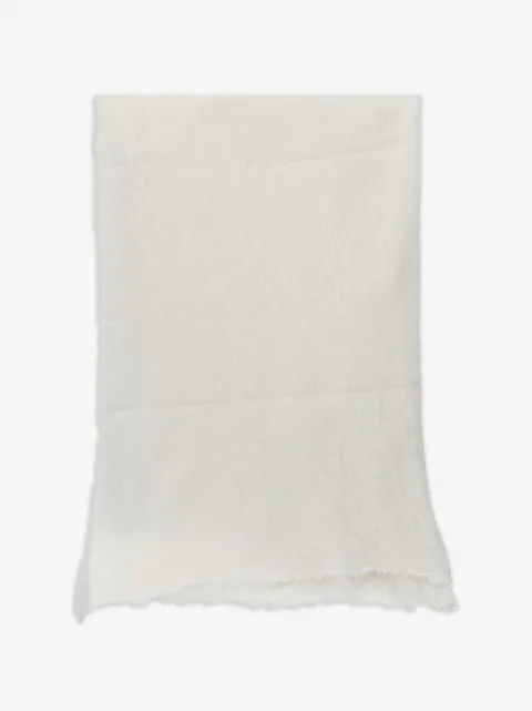 Fedeli frayed-edge scarf
