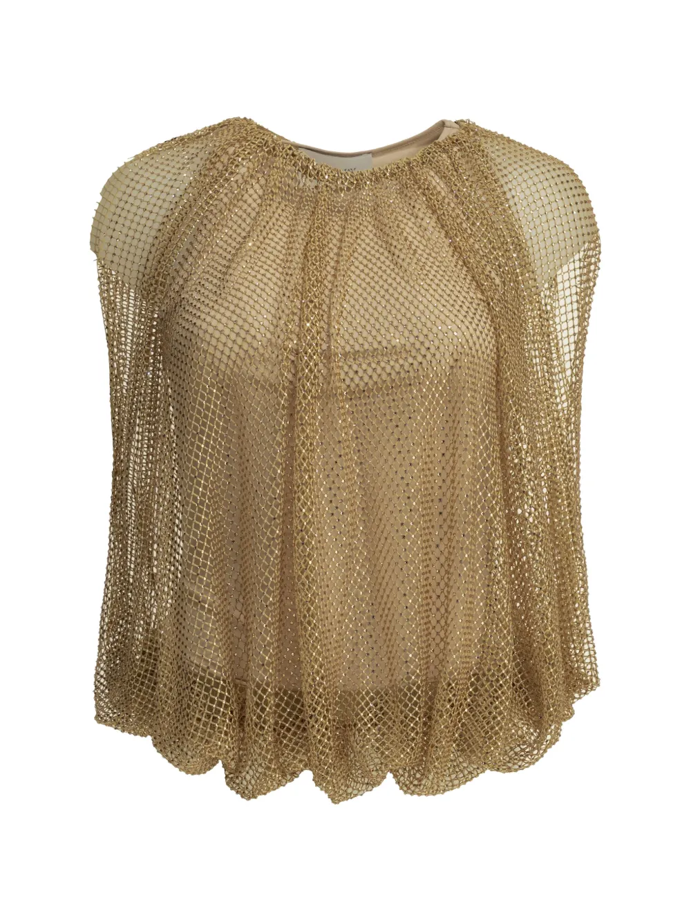 Sportmax Top verfraaid met kristallen Bruin