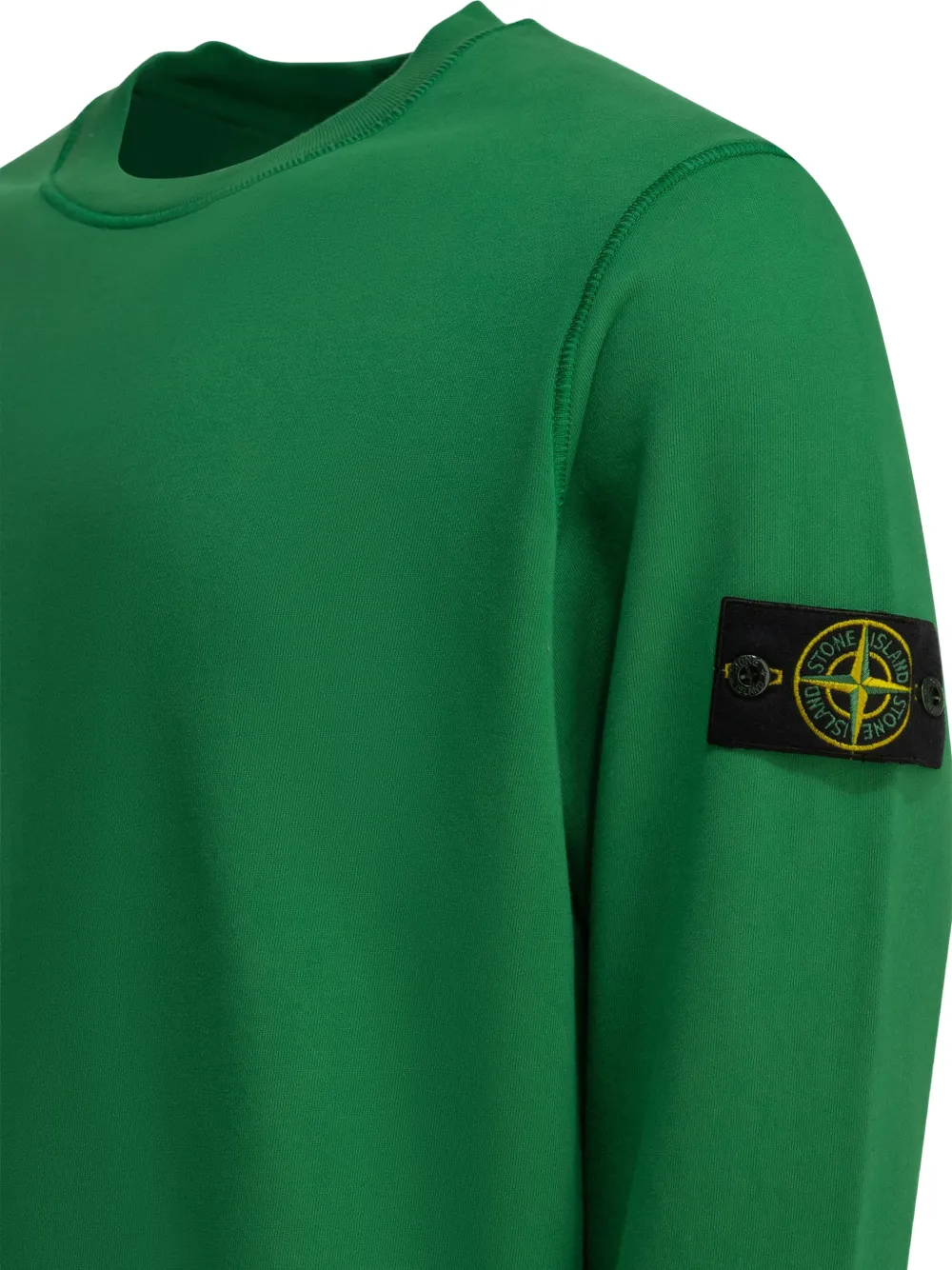 Stone Island Trui met logopatch Groen