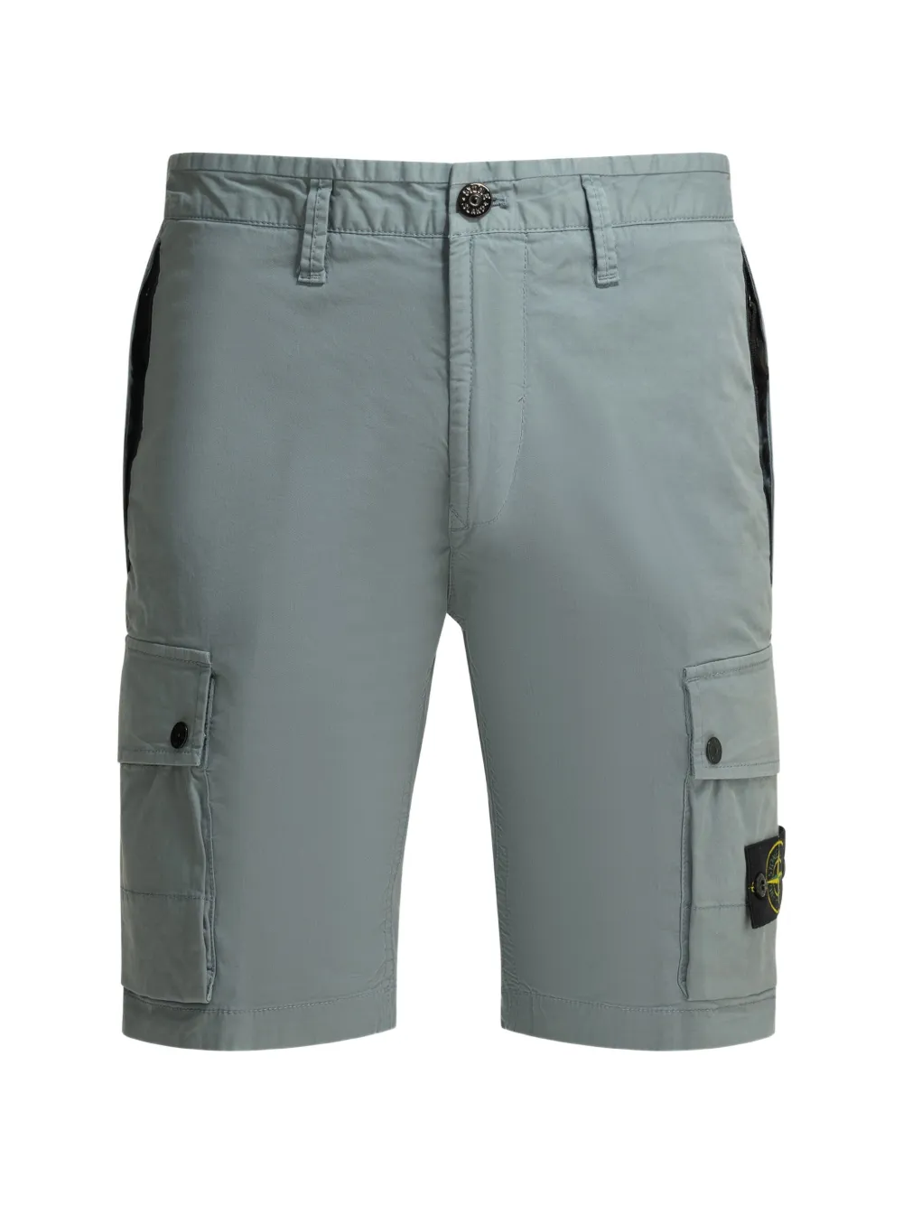 Stone Island logo-patch cargo shorts - Blau