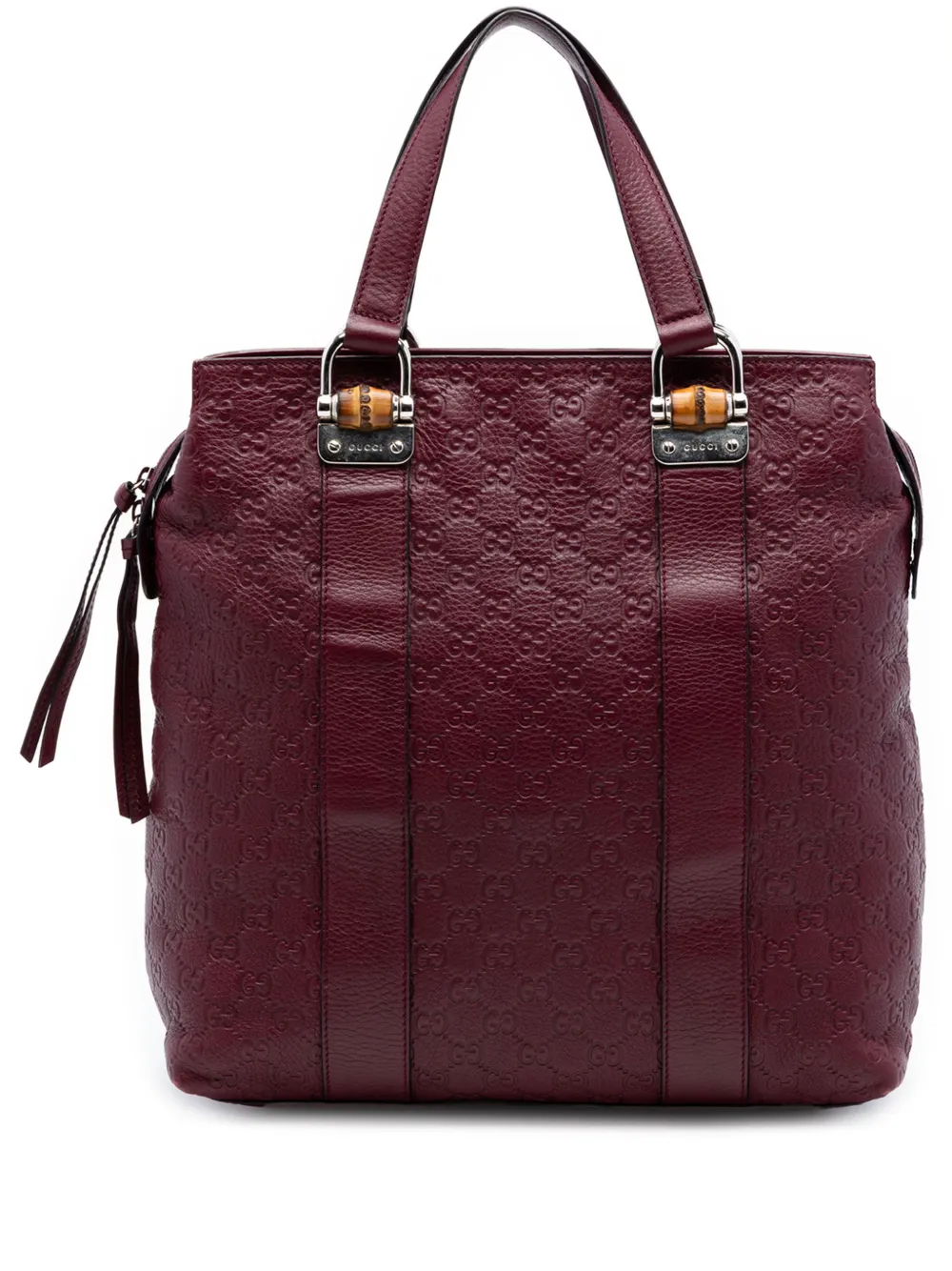 Gucci Pre-Owned 2016-2026 Guccissima Tender Bamboo Bar tote bag - Rosso