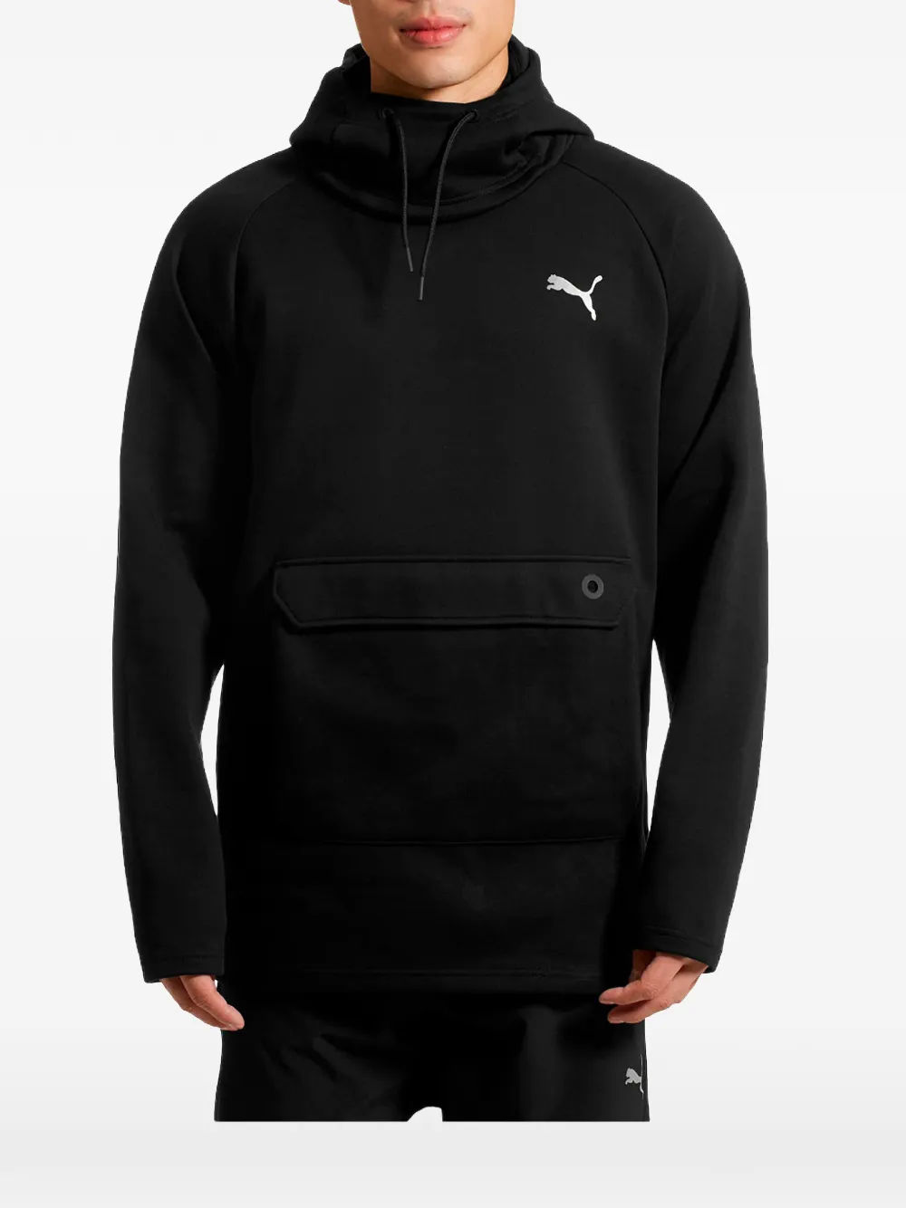 PUMA BND Tech hoodie met logoprint Zwart