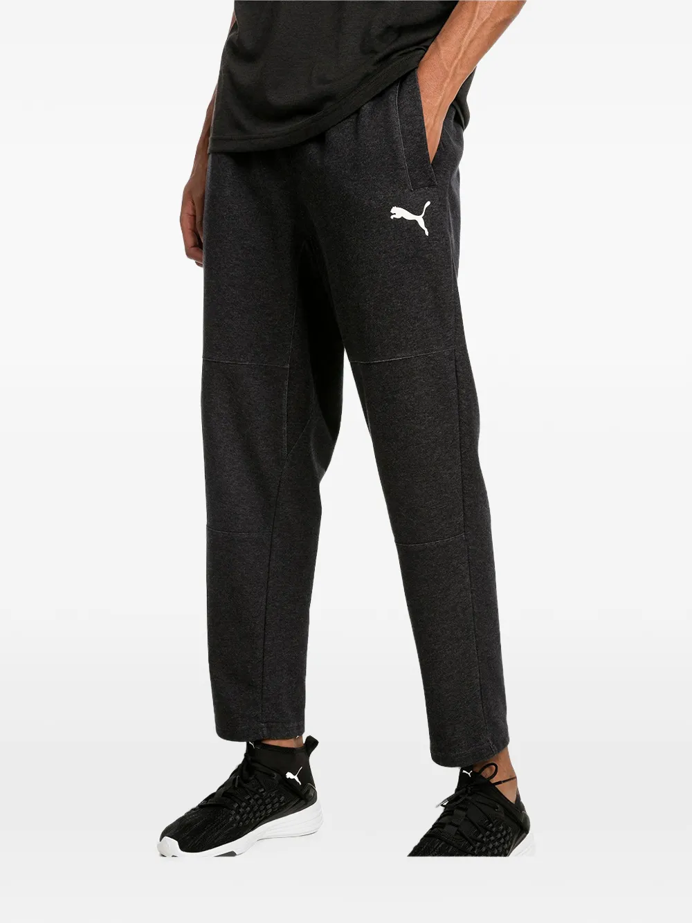 PUMA Trainingsbroek met logoprint Grijs