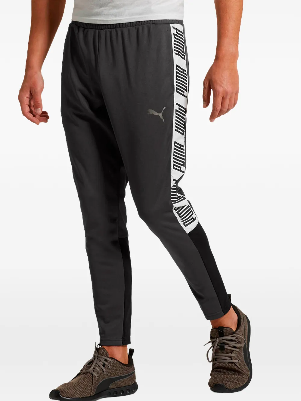 PUMA Trainingsbroek met logo Zwart