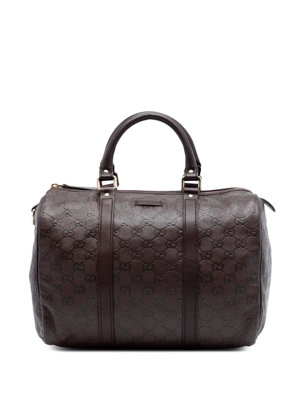 Gucci Pre-Owned 2016-2026 Medium Guccissima Joy boston bag - Braun