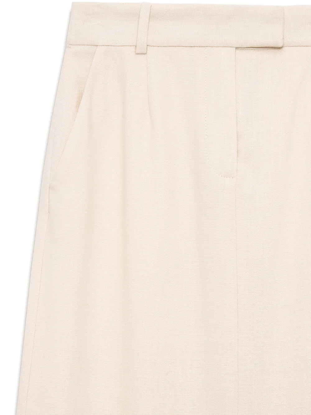 ANINE BING Meredith midi-rok met split Beige