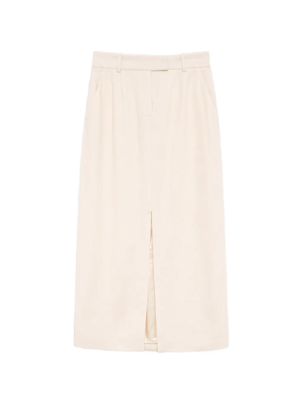 ANINE BING Meredith Midirock mit Schlitz - Nude
