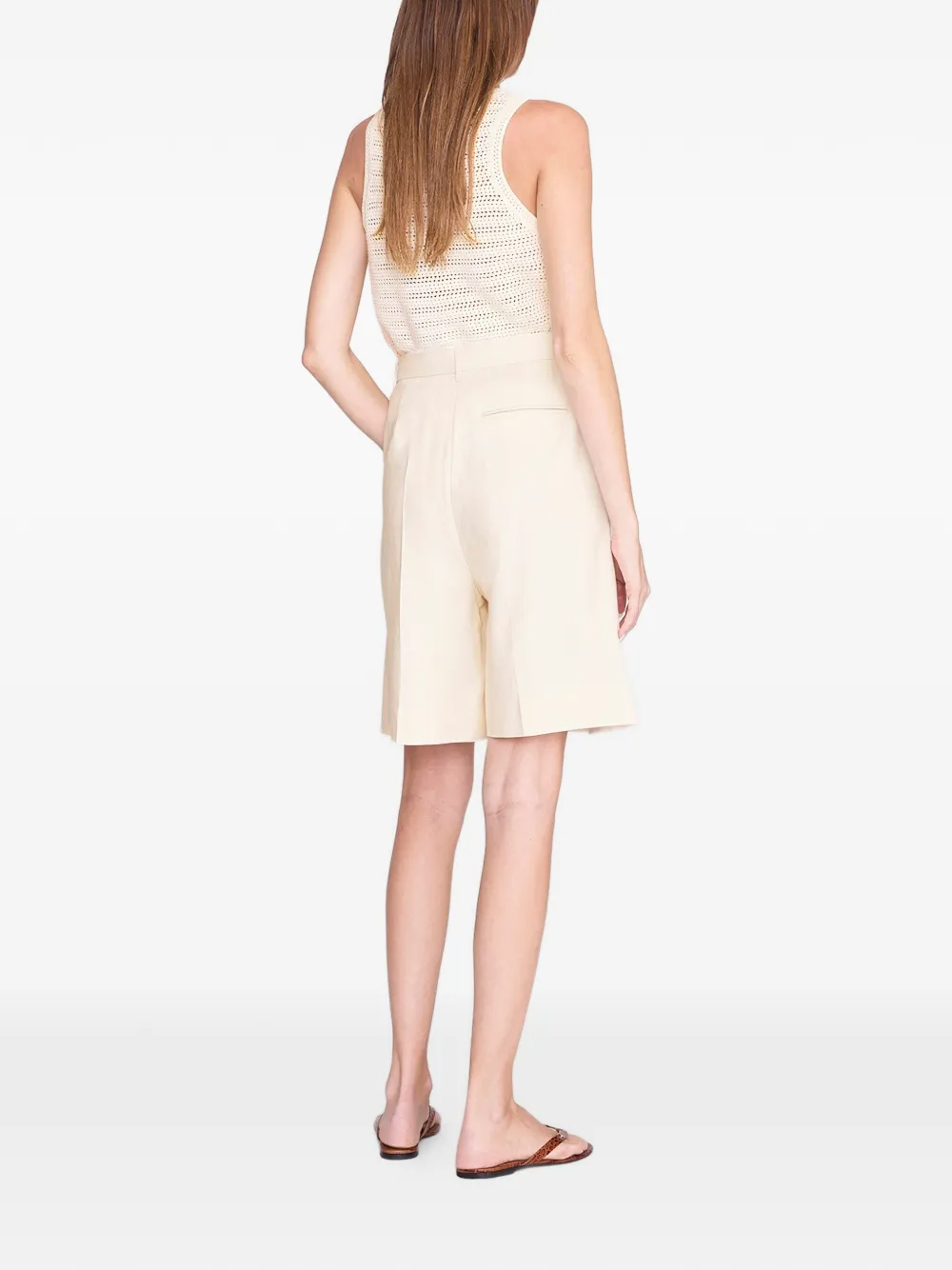 ANINE BING Arie gehaakte tanktop Beige