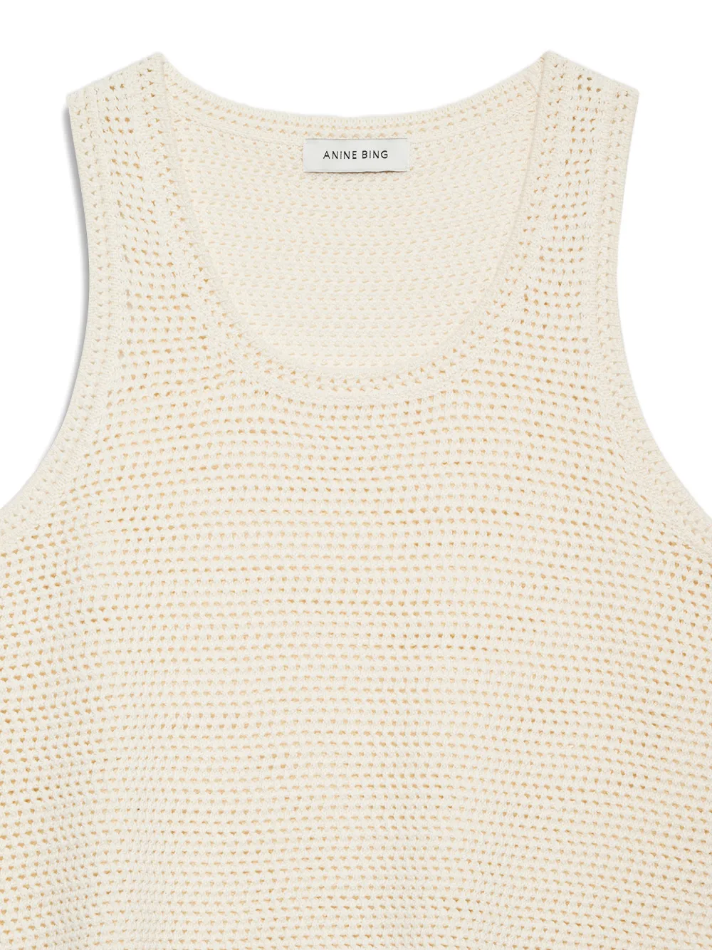 ANINE BING Arie gehaakte tanktop Beige
