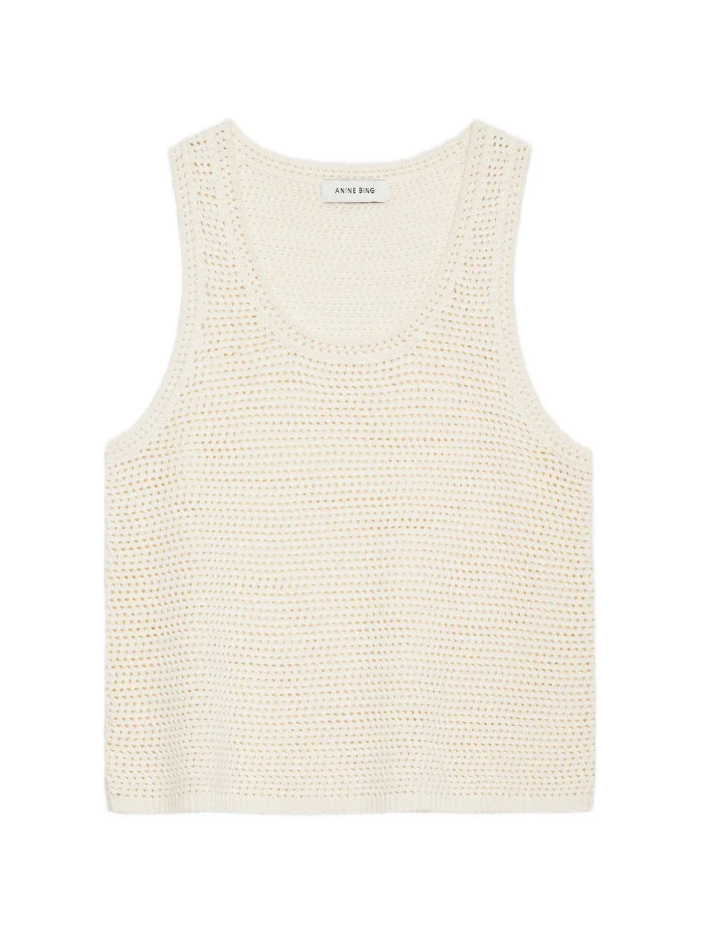 ANINE BING Arie gehaakte tanktop Beige