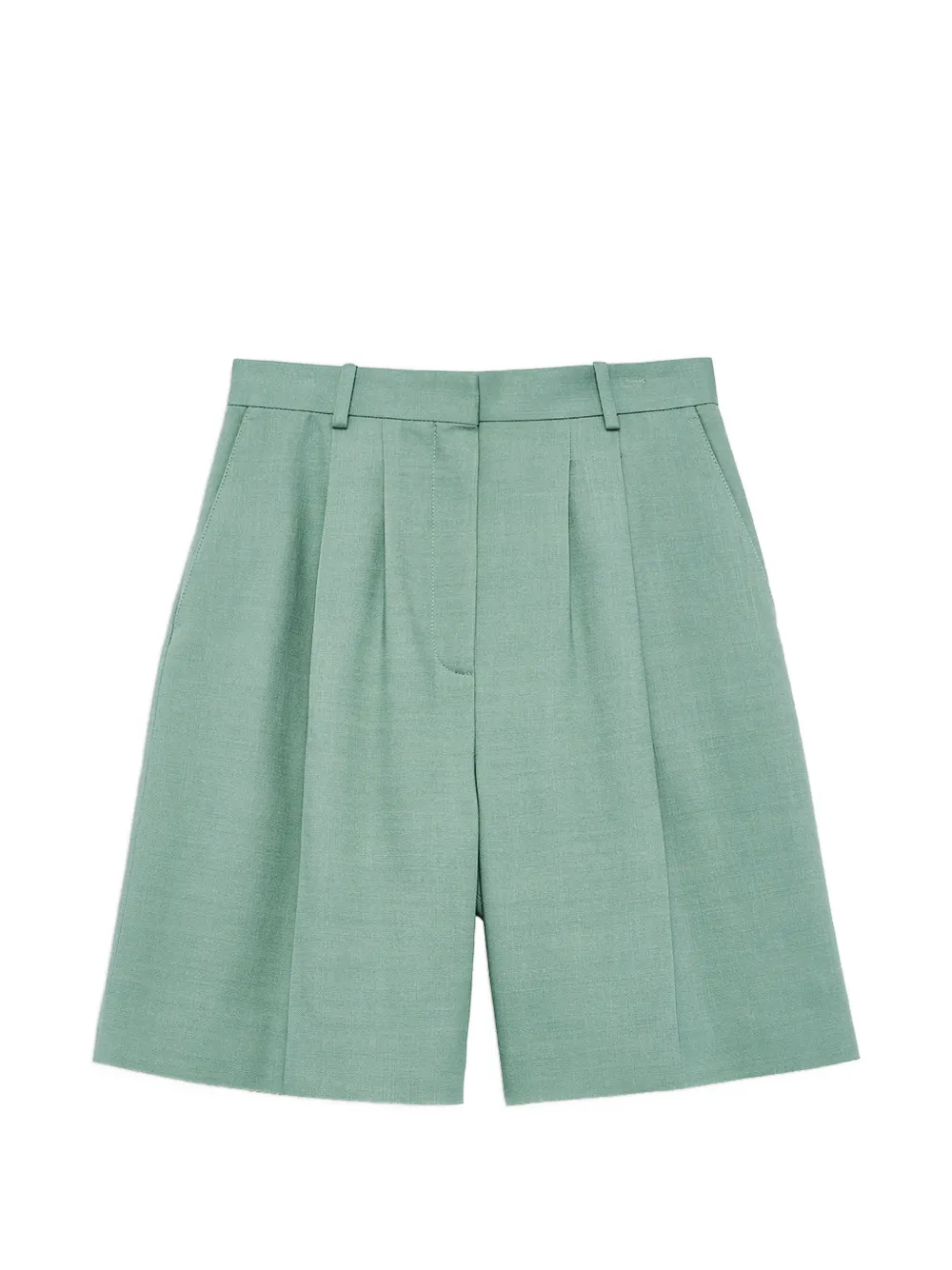 ANINE BING Bryson pleated shorts - Grün