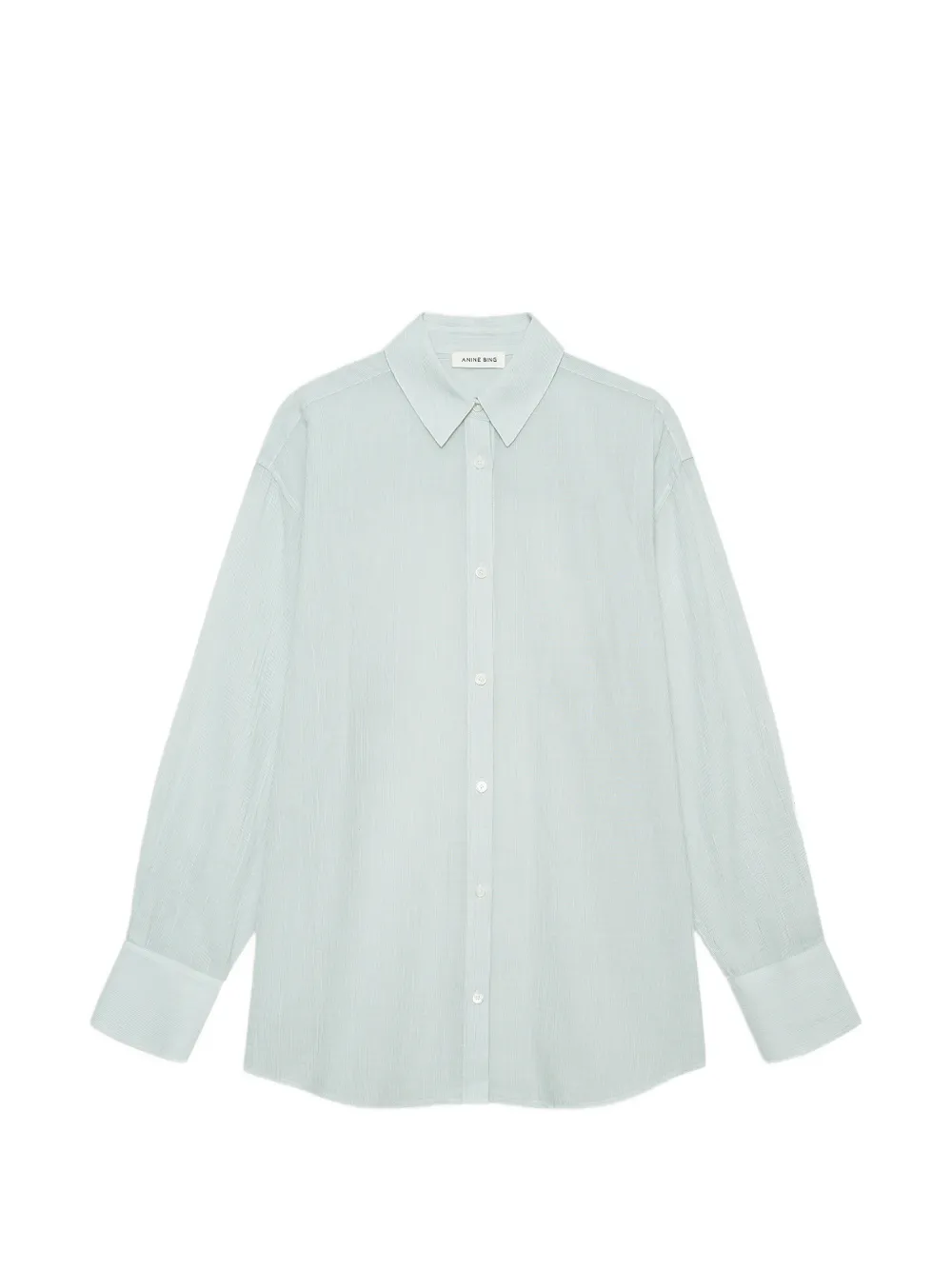 ANINE BING Plaza striped shirt - Grün