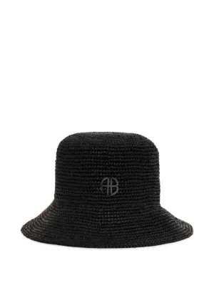 By Malene Birger woven-trim Hat | Black | FARFETCH ID